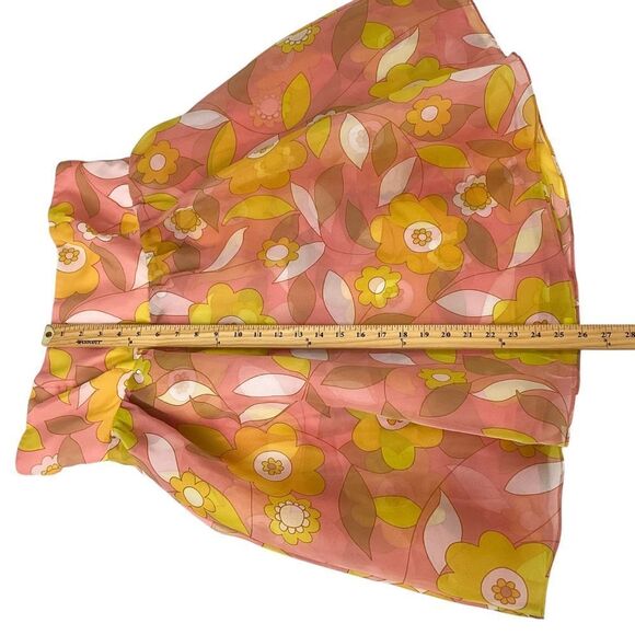 SELKIE Size Large NWT Cupcake Dress Woodstock Print Retro Floral Strapless Mini - Picture 9 of 11